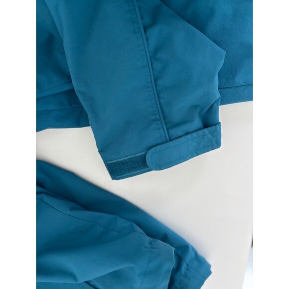 L.L. Bean Jacket S Reg Waterproof Hooded Rain Teal Blue Hiking Travel Gorpcore - Picture 13 of 15